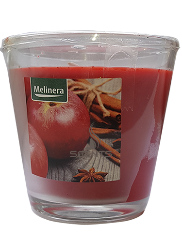 Ароматична свічка у склі Melinera Яблуко-Кориця